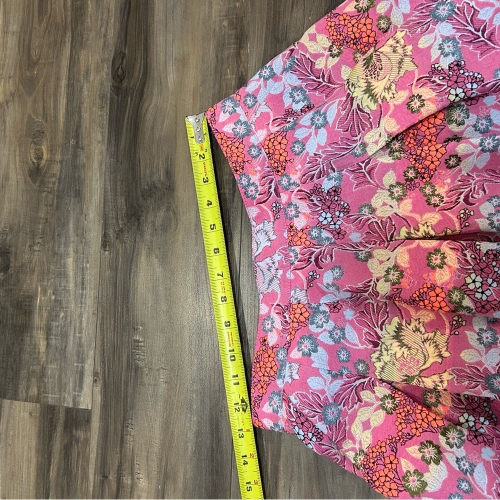 bebe Pink Floral A-Line Skirt - Picture 5 of 8